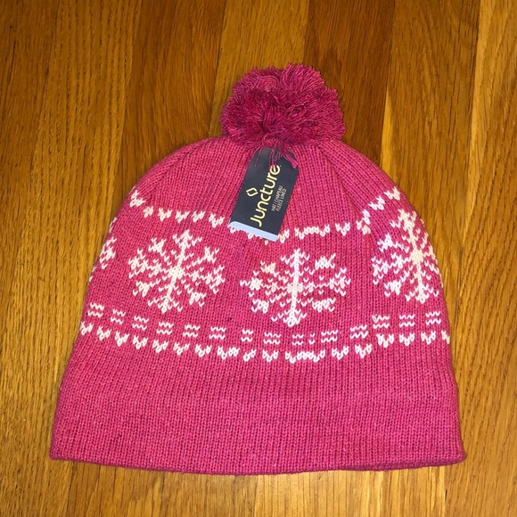 Pink and White Knit Hat - Picture 6 of 6